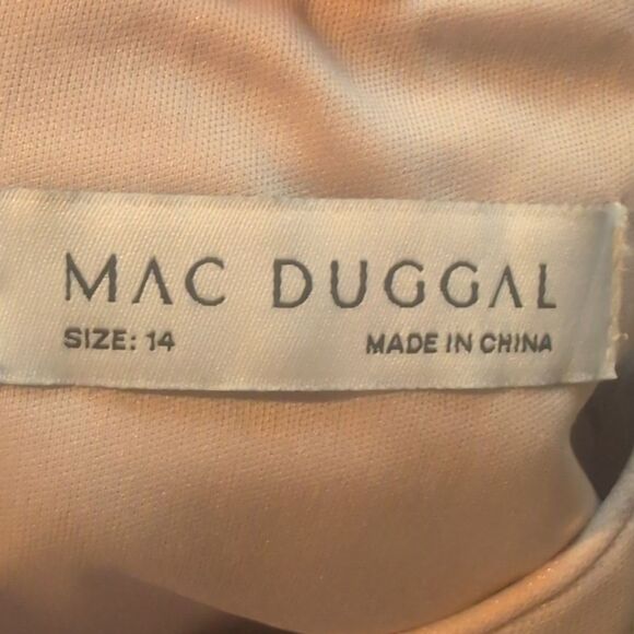 Mac Duggal Size 14 Floral Embellished Short Sleeve Gown, NEW - Picture 15 of 15